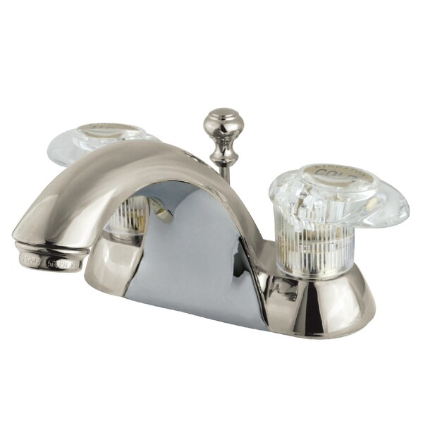 4" Centerset Bathroom Faucet, Brushed Nickel